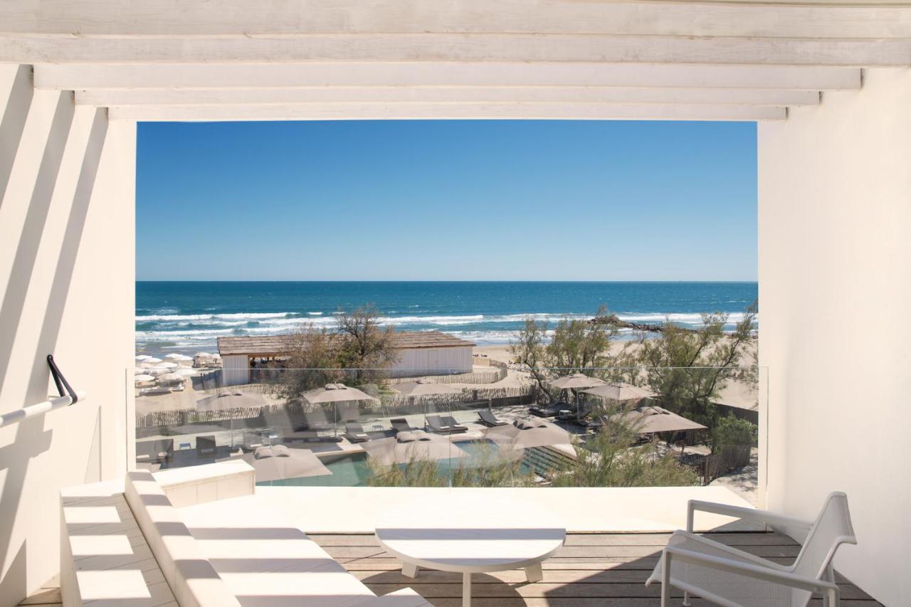 Hotel Plage Palace & Spa Palavas-les-Flots Eksteriør billede View of the beach from the hotel